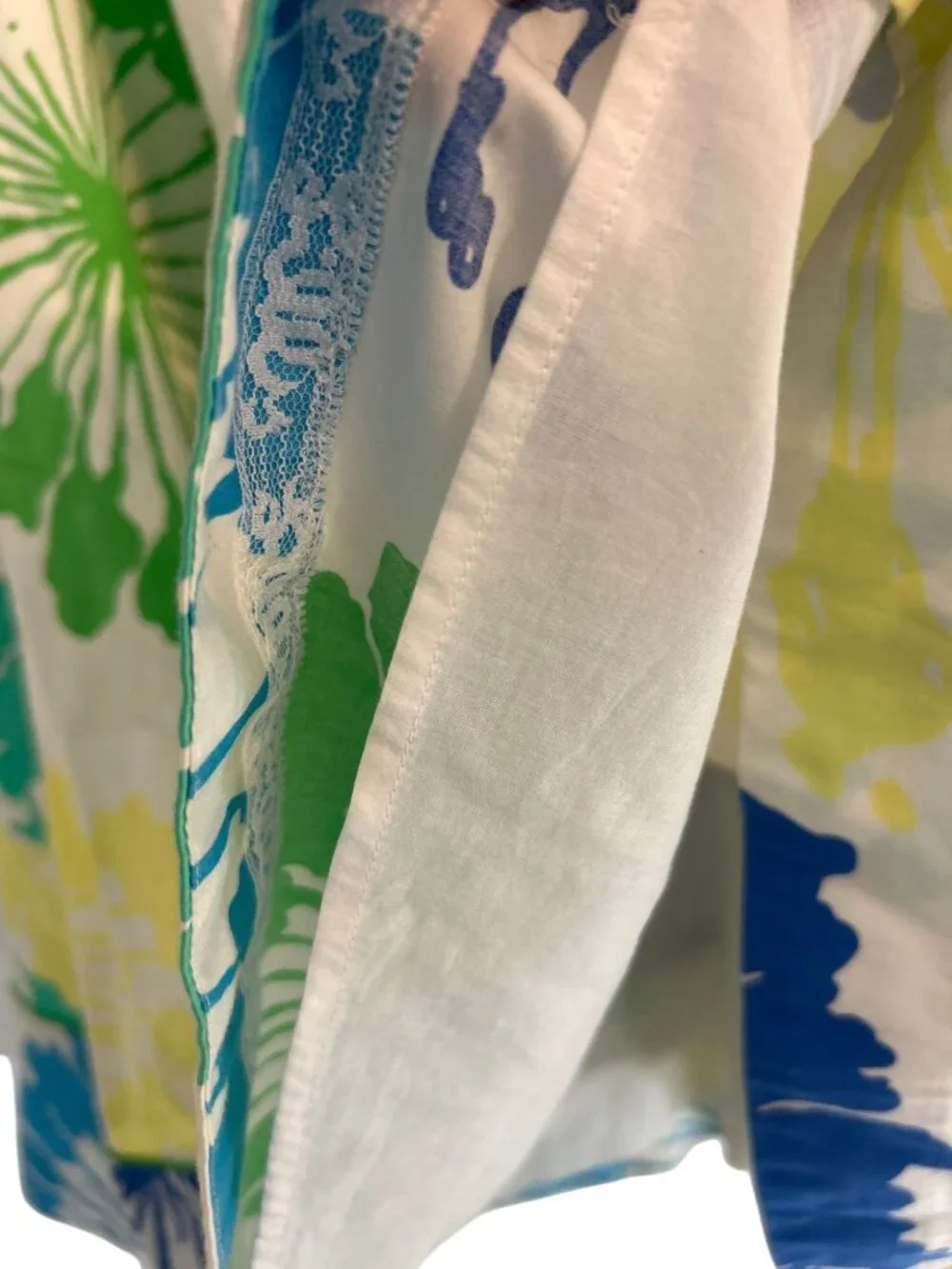 Lilly Pulitzer Halter Blue Green Dress Women's 12 Floral Vacation Sundress - Picture 8 of 12
